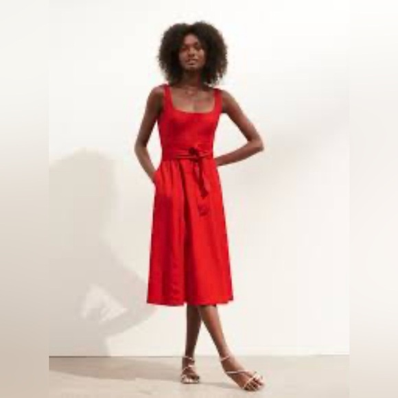 Banana Republic Dresses & Skirts - Banana Republic | Fit & Flare Linen Blend Dress